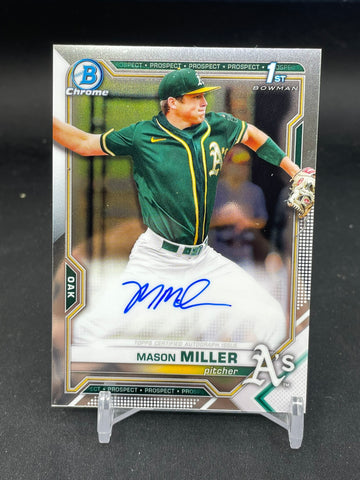 2021 TOPPS BOWMAN CHROME - 1ST BOWMAN - M. MILLER - #CDA-MMIL - AUTOGRAPH