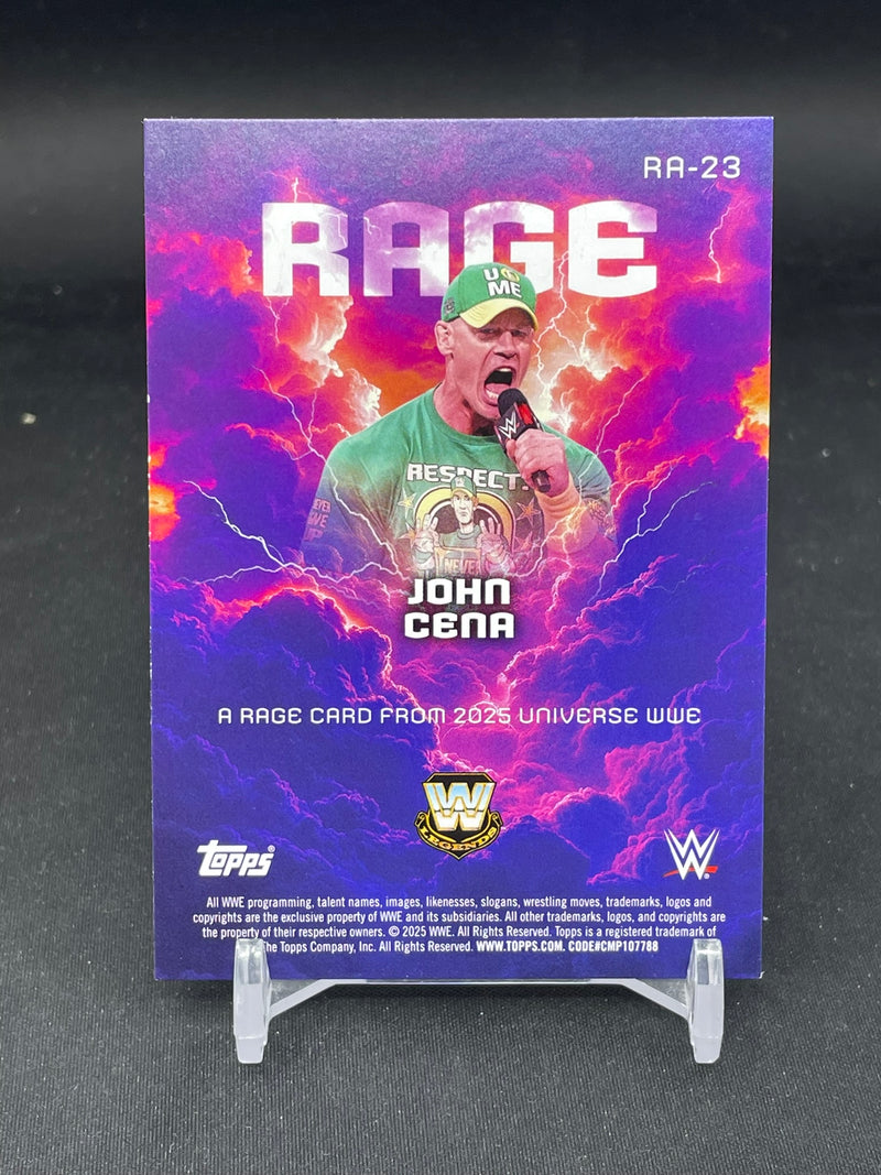 2025 TOPPS UNIVERSE - GREEN ELECTRIC - RAGE - JOHN CENA - #RA-23 - #'D/99