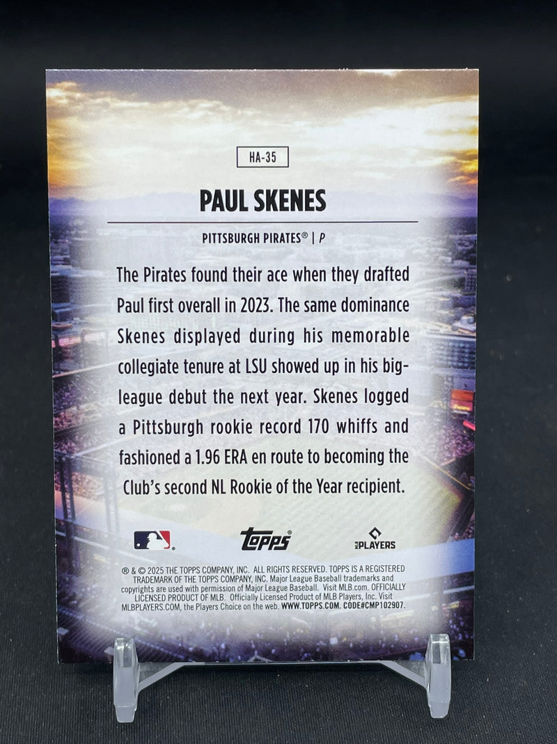 2025 TOPPS SERIES TWO - HOME FIELD ADVANTAGE - P. SKENES -