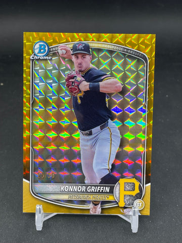 2025 TOPPS BOWMAN DRAFT - CHROME - GOLD GEOMETRIC - K. GRIFFIN - #BDC-102