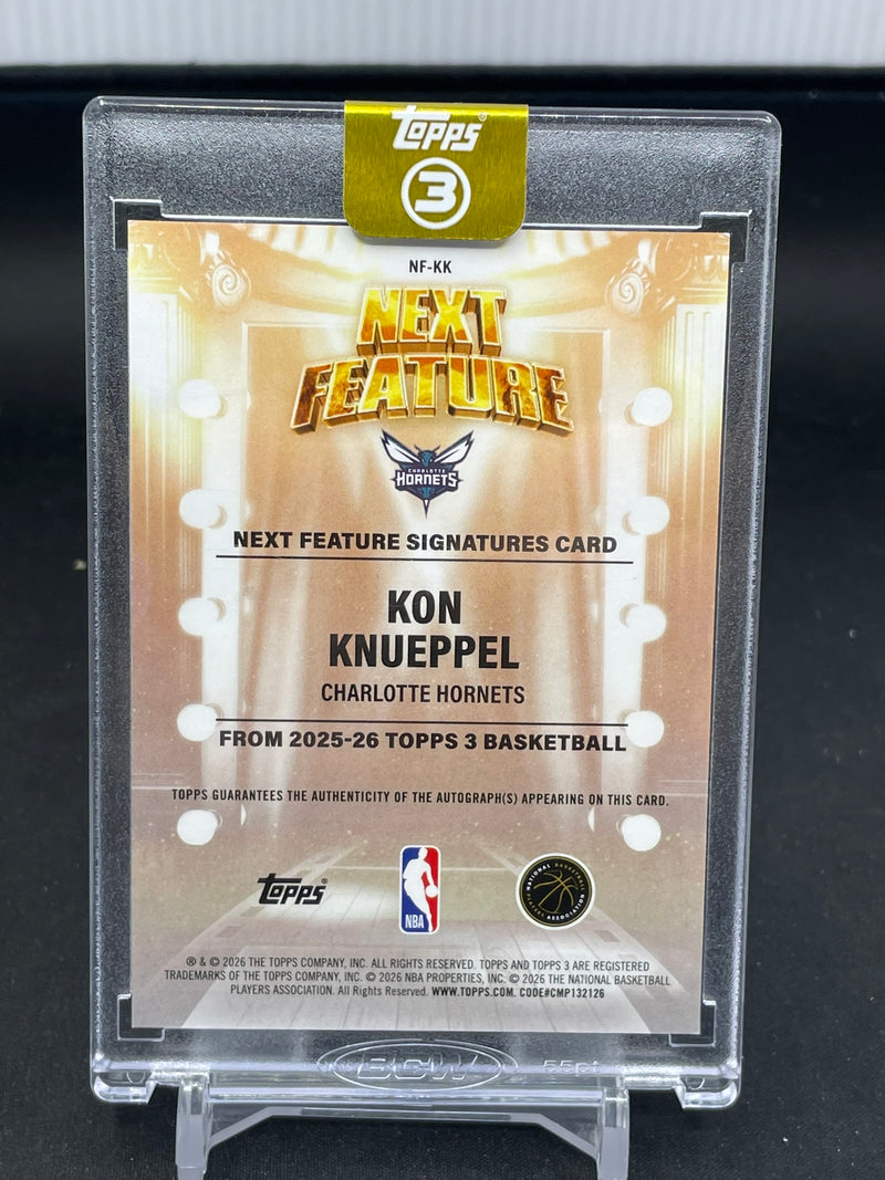 2025 TOPPS 3 BASKETBALL - NEXT FEATURE - K. KNUEPPEL - #NF-KK - #'D/25 - AUTOGRAPH