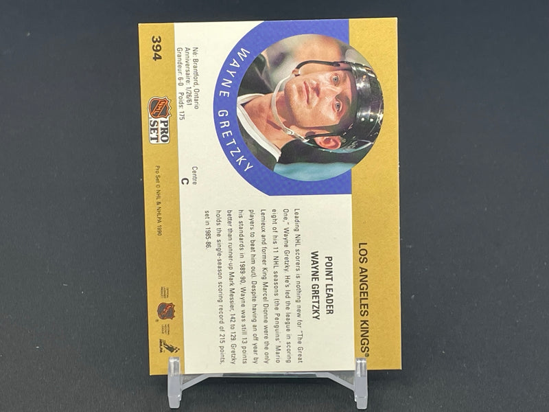 1990 PRO SET - POINTS LEADER - W. GRETZKY -
