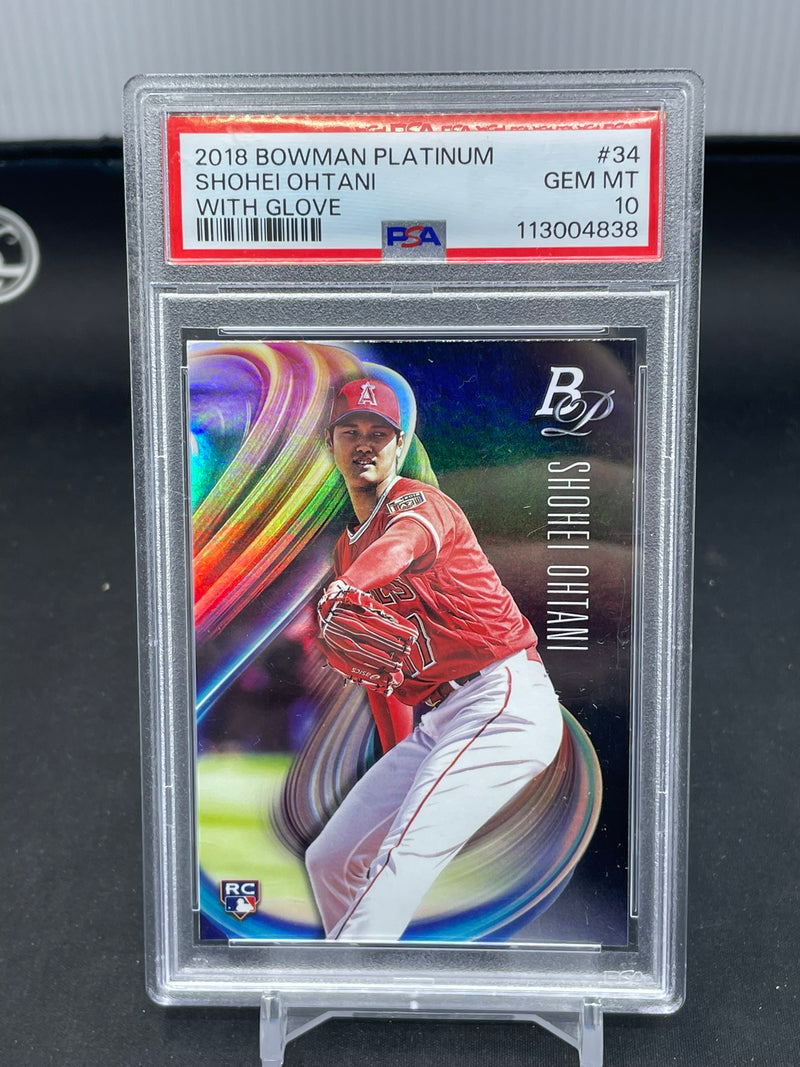 2018 TOPPS BOWMAN PLATINUM - WITH GLOVE - S. OHTANI -