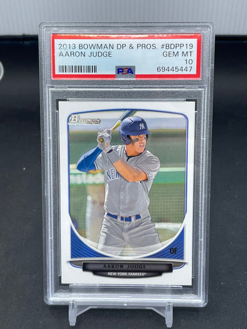 2013 TOPPS BOWMAN DRAFT & PROSPECTS - A. JUDGE - #BDPP19 - PSA 10