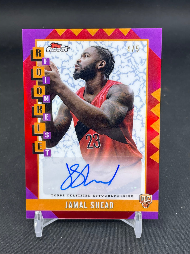 2024 TOPPS FINEST - ROOKIES FINEST - J. SHEAD - #RFA-JS - #'D/5 - AUTOGRAPH - RC