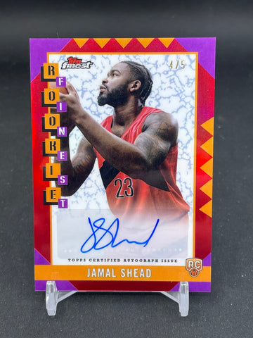 2024 TOPPS FINEST - ROOKIES FINEST - J. SHEAD - #RFA-JS - #'D/5 - AUTOGRAPH - RC