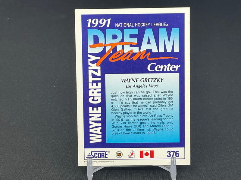 1991 SCORE - DREAM TEAM - W. GRETZKY -