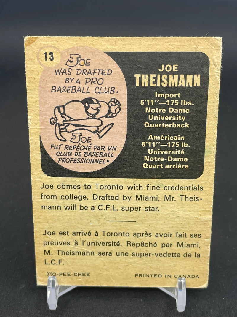 1971 O-PEE-CHEE - J. THEISMANN -