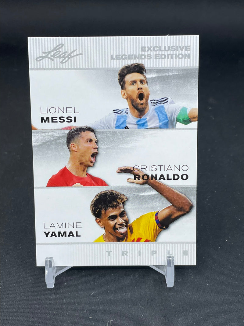 2024 LEAF - EXCLUSIVE LEGENDS EDITION - L. MESSI / C. RONALDO / L. YAMAL -