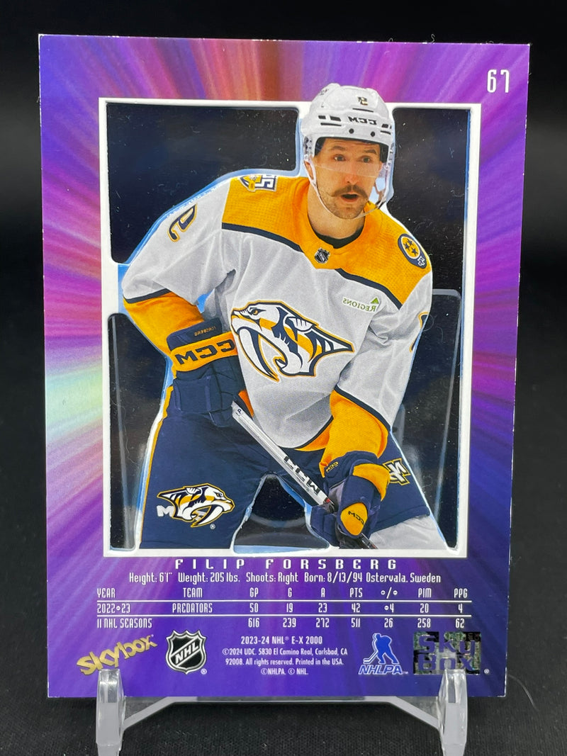 2023 UPPER DECK SKYBOX E-X 2000 - CREDENTIALS - F. FORSBERG - #67 - #'D/499
