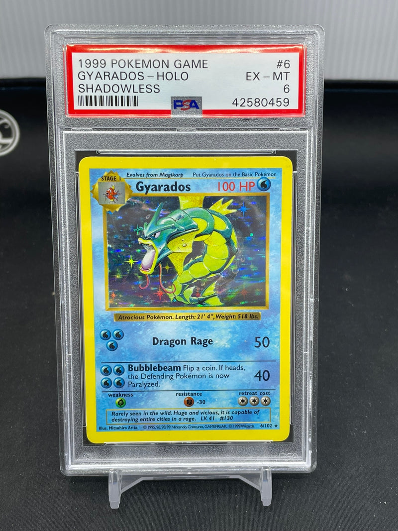 POKEMON - BASE SET SHADOWLESS - GYARADOS - HOLO -