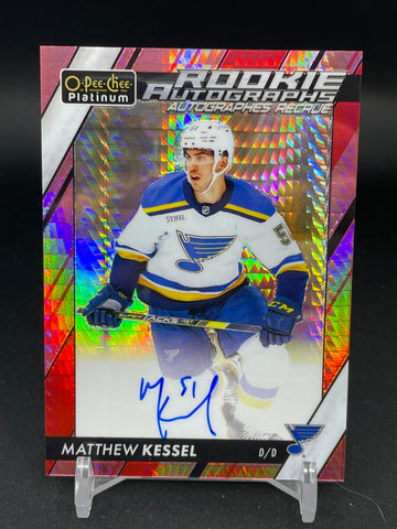 2023 UPPER DECK O-PEE-CHEE PLATINUM - RED PRISM - M. KESSEL - #R-MA - #'D/50 - AUTOGRAPH - RC