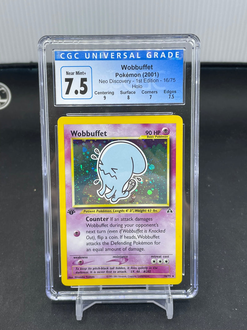 POKEMON - 1ST EDITION NEO DISCOVERY - WOBBUFFET - HOLO -