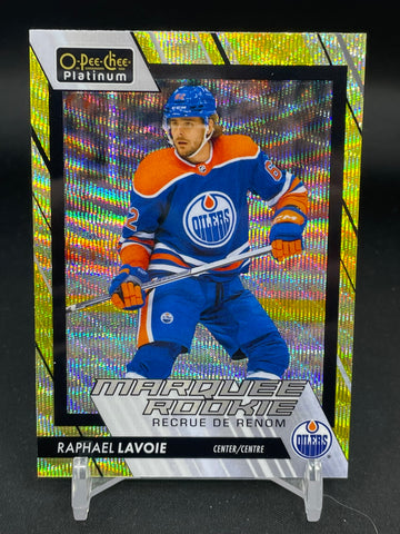 2023 UPPER DECK O-PEE-CHEE PLATINUM - NEON YELLOW SURGE - MARQUEE ROOKIE - R. LAVOIE - #272 - RC