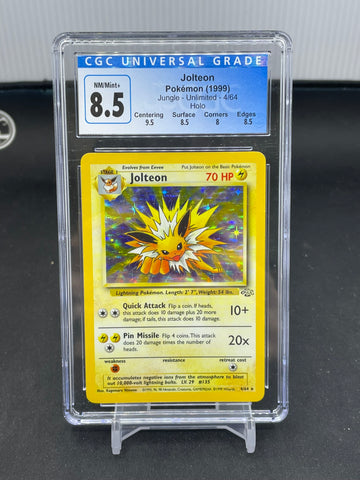 POKEMON - JUNGLE - JOLTEON - HOLO - #4 - CGC 8.5