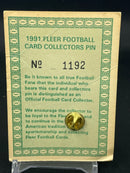 1991 FLEER - COLLECTORS PIN CARD -