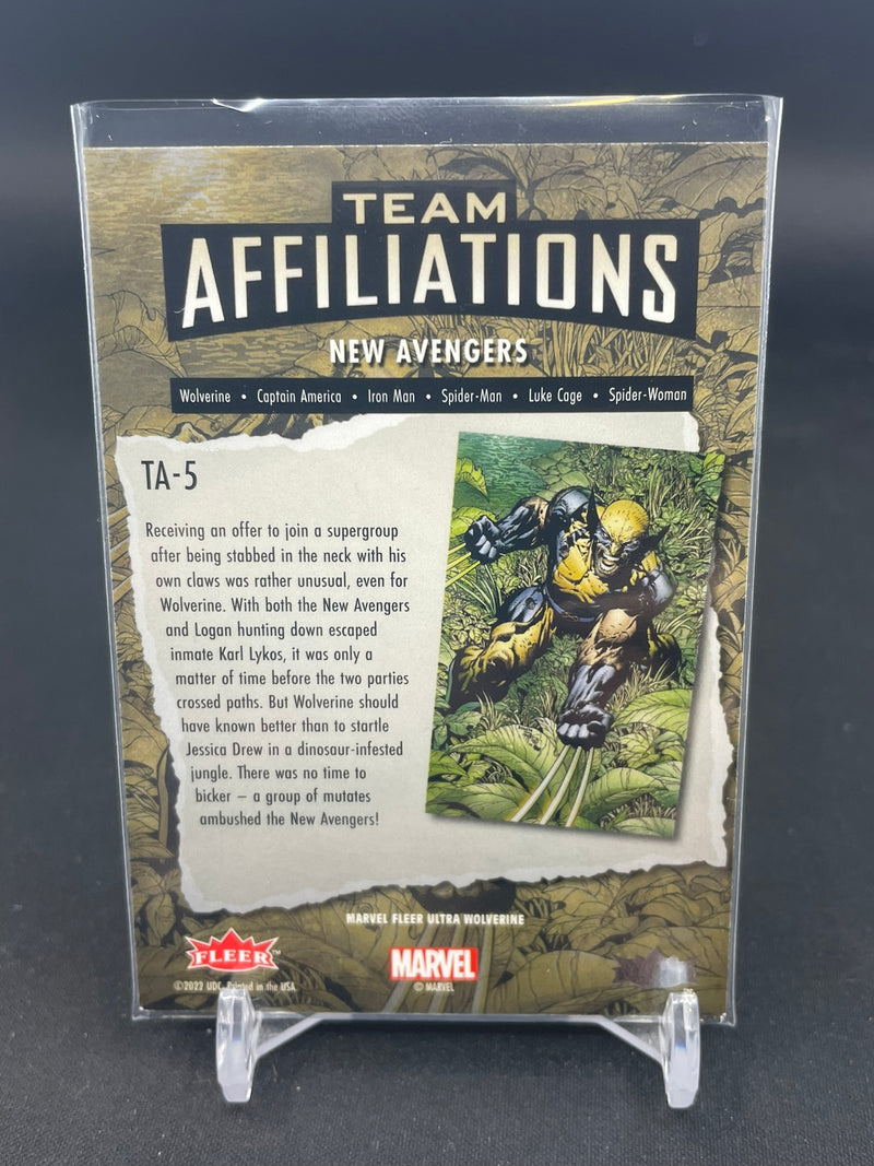 2023 UPPER DECK FLEER ULTRA WOLVERINE - TEAM AFFILIATIONS - NEW AVENGERS WOLVERINE -