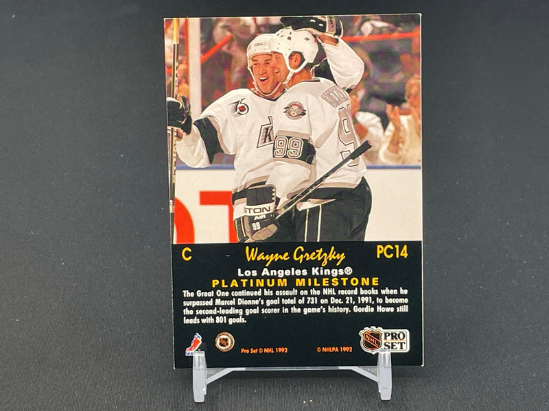 1992 PRO SET - MILESTONE - W. GRETZKY -