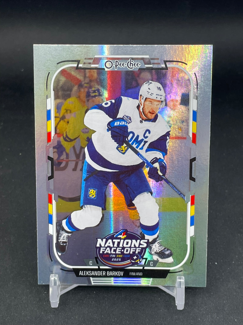 2025 UPPER DECK O-PEE-CHEE - RAINBOW FOIL - 4 NATIONS - A. BARKOV - #514 - #'D/350