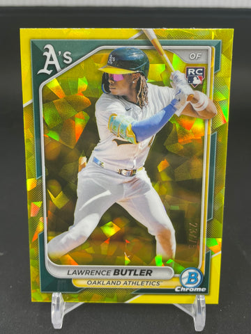 2024 TOPPS BOWMAN - GOLD SHIMMER REFRACTOR - L. BUTLER - #59 - #'D/50 - RC