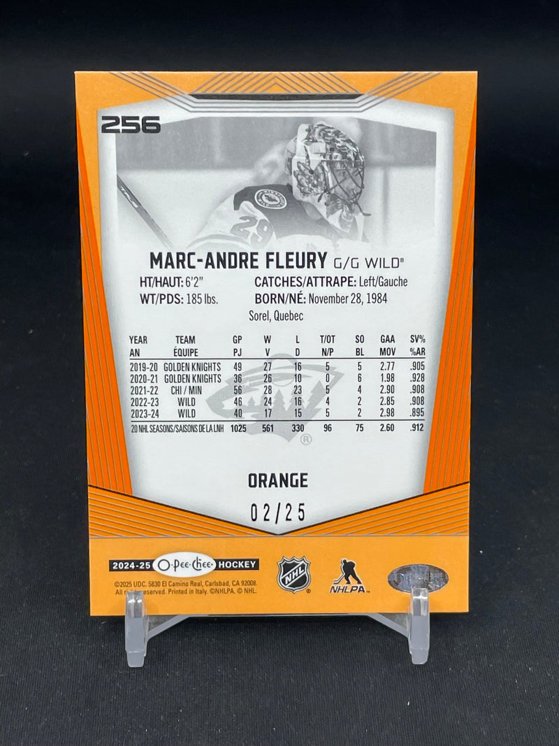 2024 UPPER DECK O-PEE-CHEE - ORANGE - M. FLEURY - #256 - #'D/25