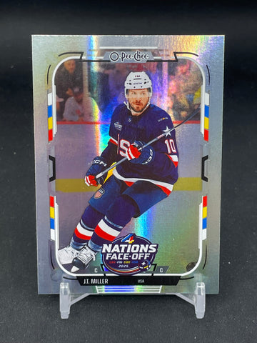 2025 UPPER DECK O-PEE-CHEE - RAINBOW FOIL - 4 NATIONS - J. MILLER - #523 - #'D/350
