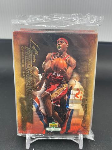 2003-04 UPPER DECK FRESHMAN SEASON COLLECTION - LEBRON JAMES - SEALED SET #1-55