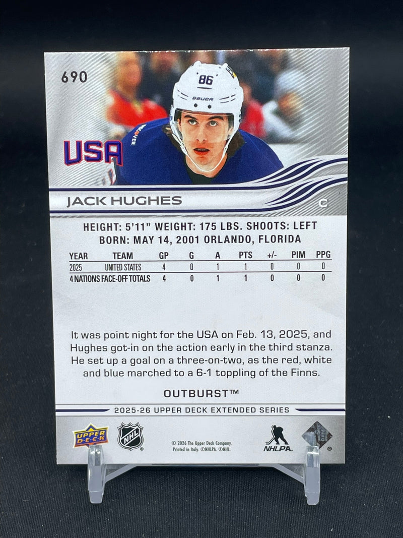 2025 UPPER DECK EXTENDED SERIES - OUTBURST - USA - J. HUGHES -