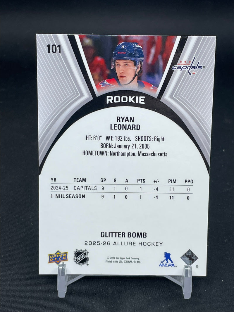2025 UPPER DECK ALLURE - GLITTER BOMB - ROOKIE - R. LEONARD -
