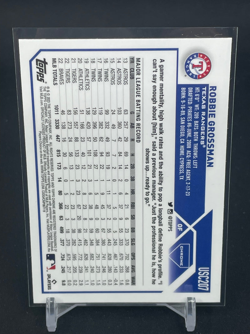 2023 TOPPS CHROME UPDATE - NEGATIVE REFRACTOR - R. GROSSMAN -