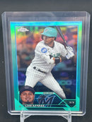 2023 TOPPS CHROME UPDATE - AQUA REFRACTOR - L. ARRAEZ - #USC159 - #'D/299