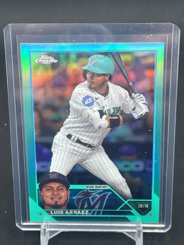 2023 TOPPS CHROME UPDATE - AQUA REFRACTOR - L. ARRAEZ - #USC159 - #'D/299