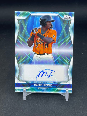 2021 TOPPS PRO DEBUT - FUTURE CORNERSTONES - M. LUCIANO - #FC-MLU - #'D/90 - AUTOGRAPH