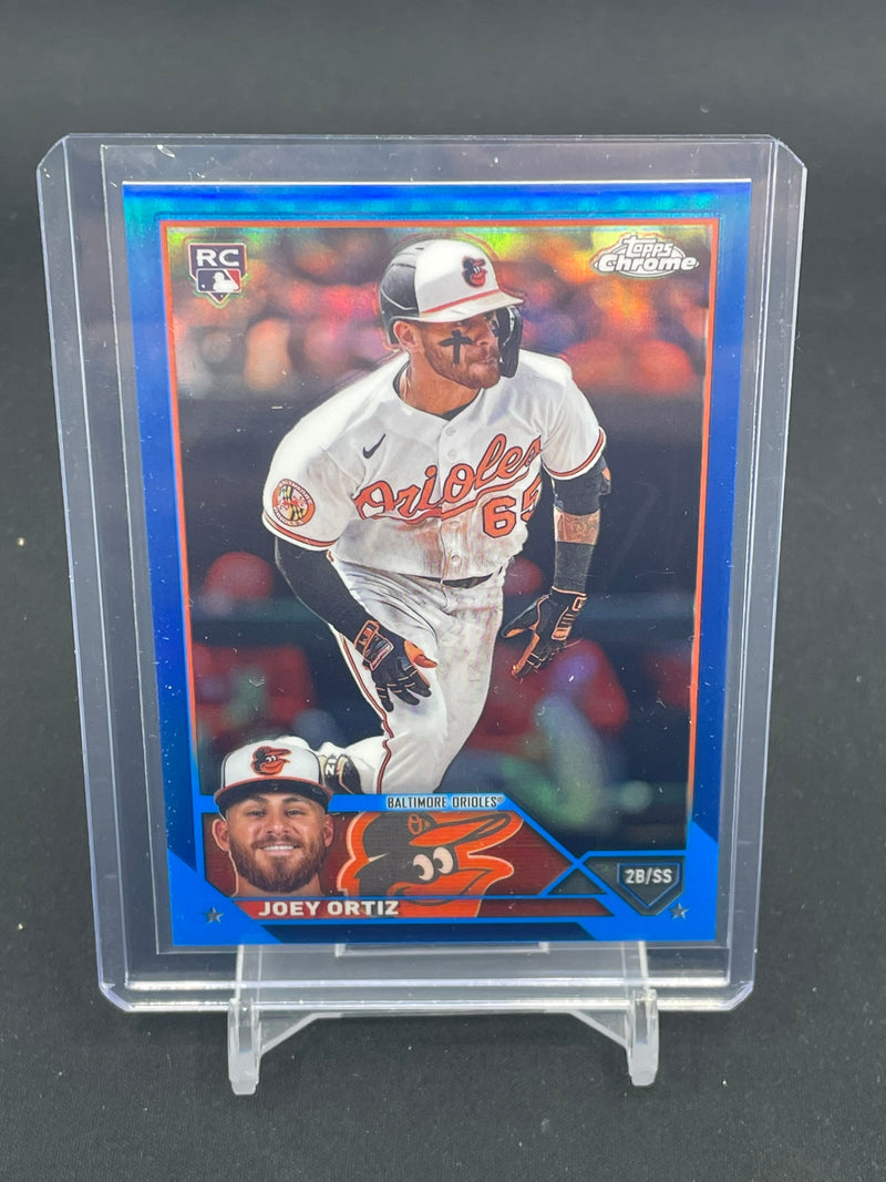 2023 TOPPS CHROME UPDATE - BLUE REFRACTOR - J. ORTIZ - #USC216 - #'D/150 - RC