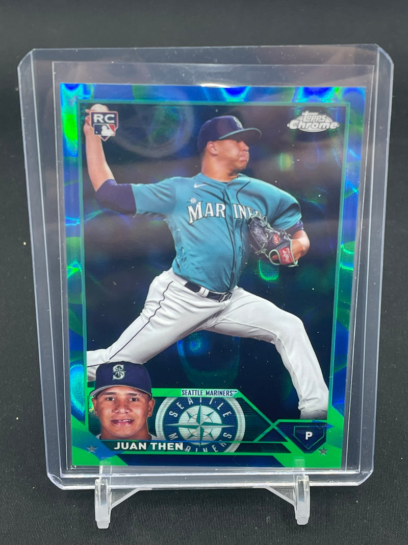 2023 TOPPS CHROME UPDATE - BLUE/GREEN LAVALAMP REFRACTOR - J. THEN - #USC107 - #'D/125 - RC