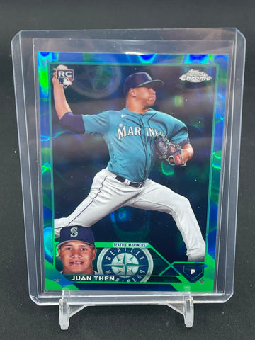 2023 TOPPS CHROME UPDATE - BLUE/GREEN LAVALAMP REFRACTOR - J. THEN - #USC107 - #'D/125 - RC