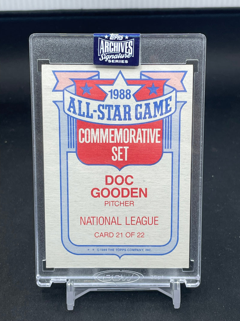 2020 TOPPS ARCHIVES - 1988 ALL-STAR - D. GOODEN - #21 - #'D/84 - AUTOGRAPH
