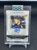 2019 UPPER DECK CLEAR CUT - EMBEDDED ENDORSEMENTS - C. ATKINSON - #EE-CA - #'D/99 - AUTOGRAPH