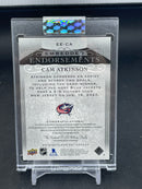 2019 UPPER DECK CLEAR CUT - EMBEDDED ENDORSEMENTS - C. ATKINSON - #EE-CA - #'D/99 - AUTOGRAPH