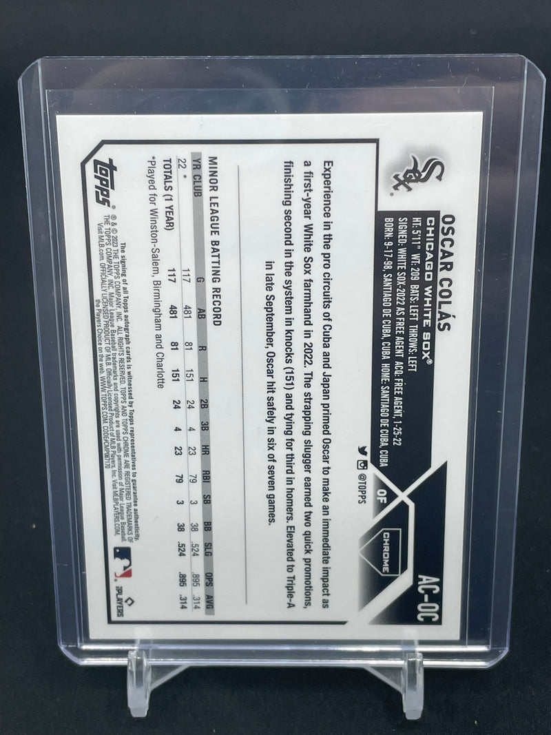 2023 TOPPS CHROME UPDATE - O. COLAS -