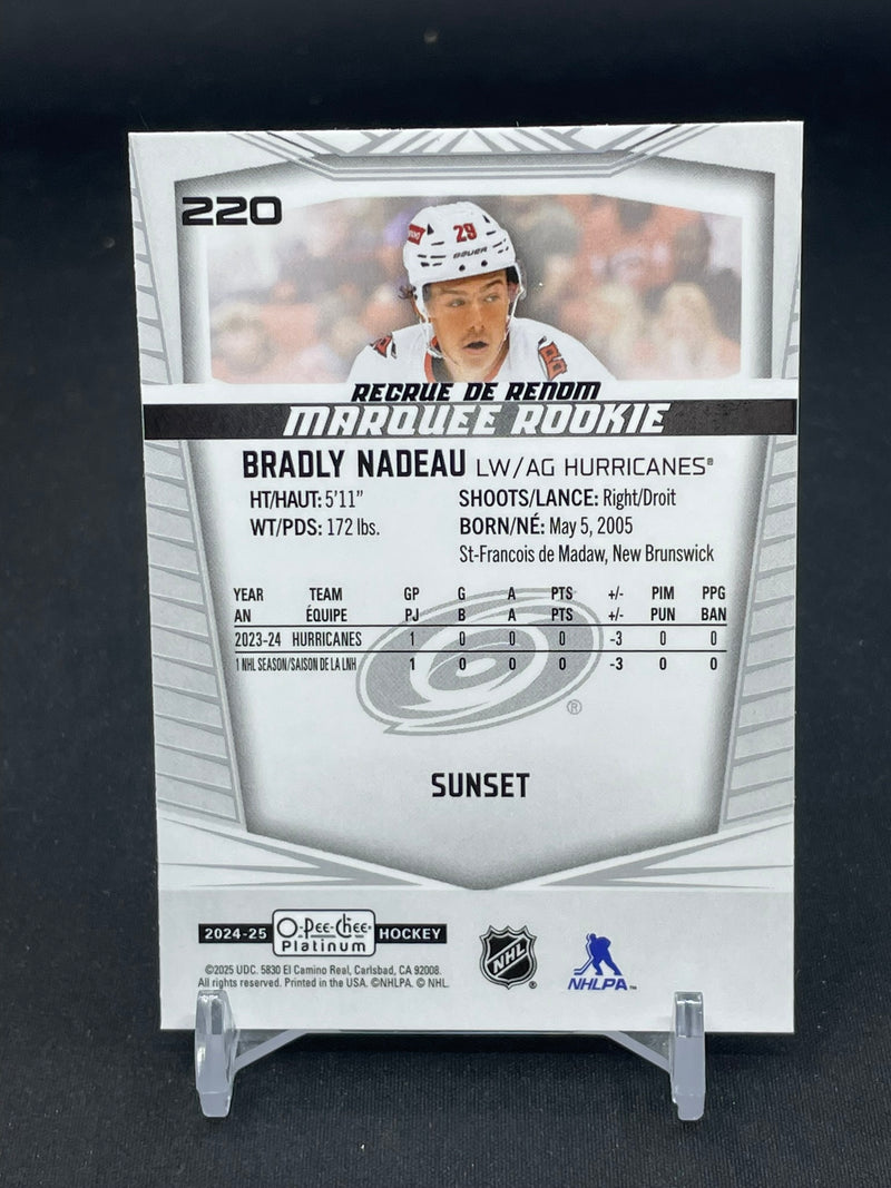 2024 UPPER DECK O-PEE-CHEE PLATINUM - SUNSET - MARQUEE ROOKIE - B. NADEAU -