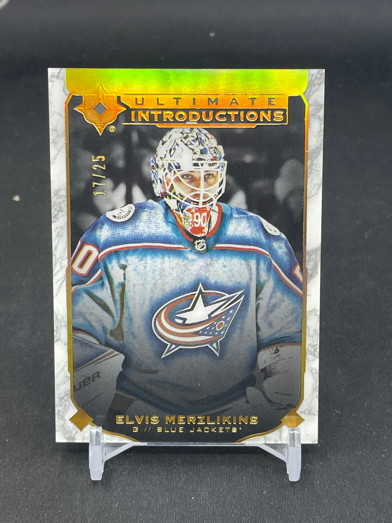 2019 UPPER DECK ULTIMATE - ONYX - ULTIMATE INTRODUCTIONS - E. MEZLIKINS - #UI-21 - #'D/25 - RC