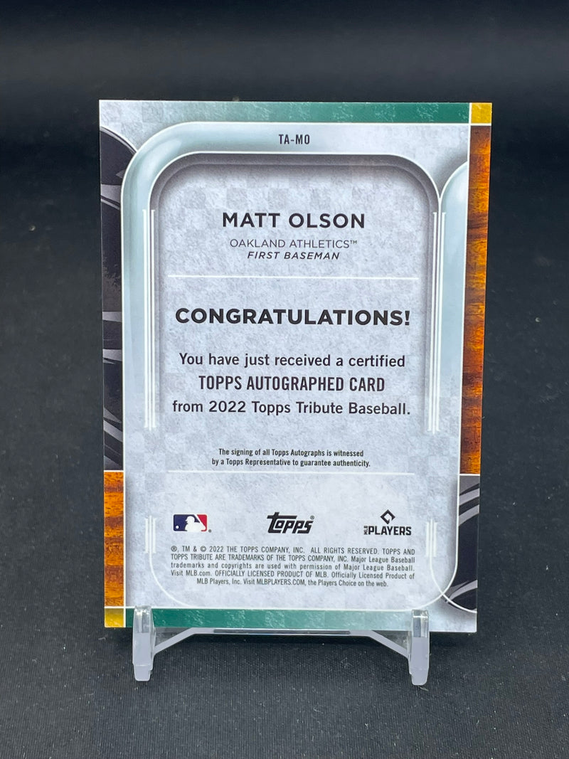 2022 TOPPS TRIBUTE - BLUE - M. OLSON - #TA-MO - #'D/150 - AUTOGRAPH