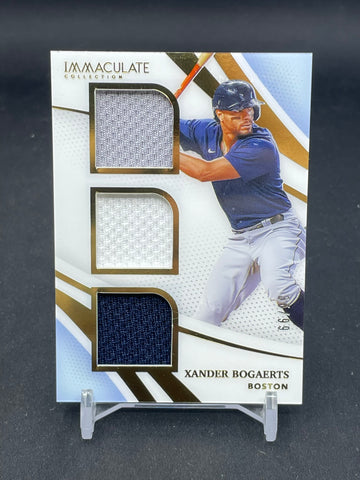 2021 PANINI IMMACULATE - X. BOGAERTS - #MT-XB - #'D/99 - TRIPLE RELIC