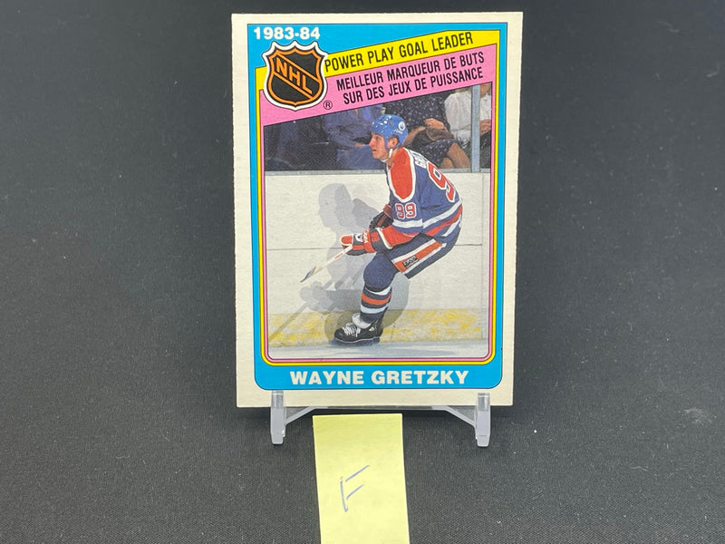 1984 O-PEE-CHEE - POWER PLAY GOAL LEADER  - W. GRETZKY -