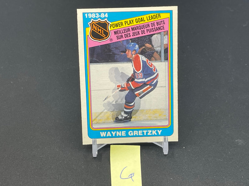 1984 O-PEE-CHEE - POWER PLAY GOAL LEADER  - W. GRETZKY -