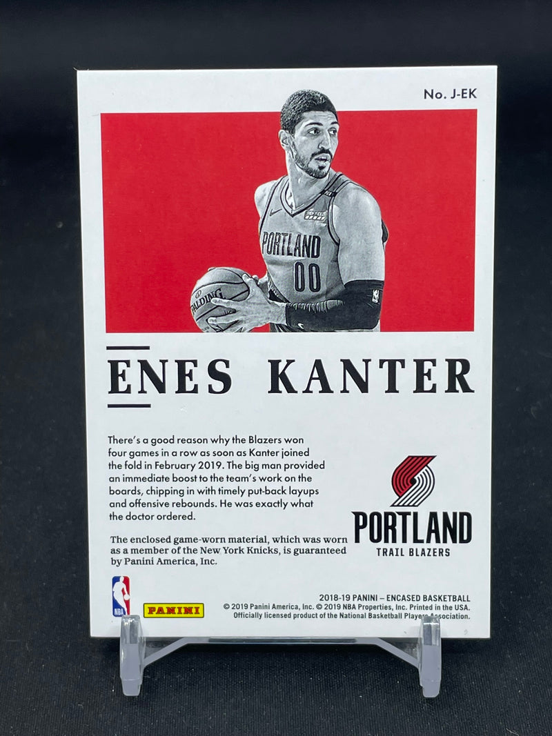 2018 PANINI ENCASED - JERSEYS - E. KANTER - #J-EK - #'D/25 - RELIC