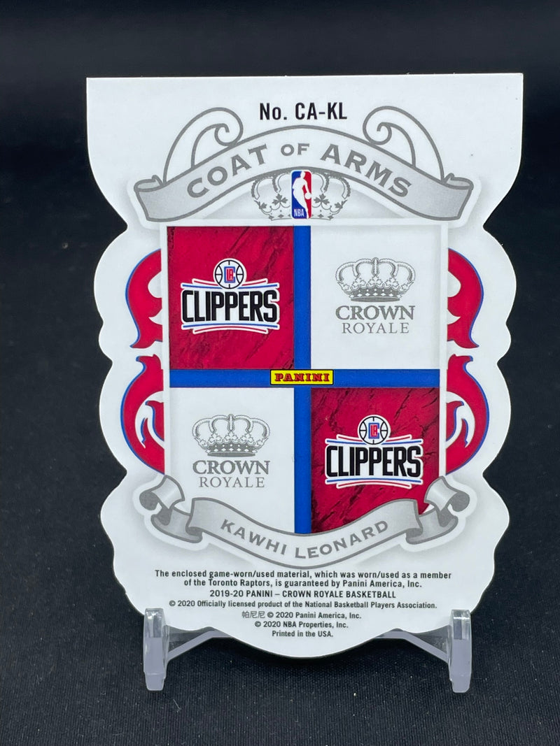 2019 PANINI CROWN ROYALE - COAT OF ARMS - K. LEONARD -