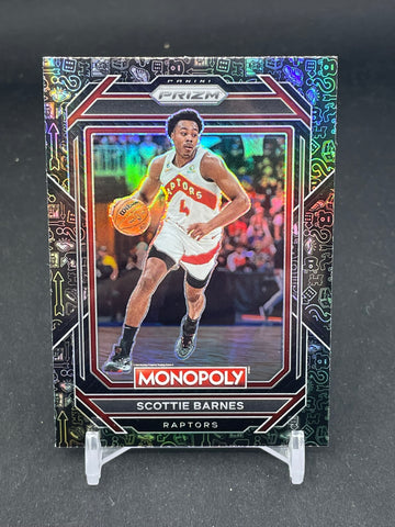 2022 PANINI PRIZM MONOPOLY - BLACK ICONS PRIZM - S. BARNES - #84