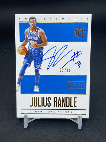 2019 PANINI ENCASED - ENDORSEMENTS - J. RANDLE - #ENJRD - #'D/10 - AUTOGRAPH